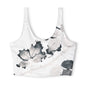 ShireClouds | PastelLeaf Grey - Sportsbra