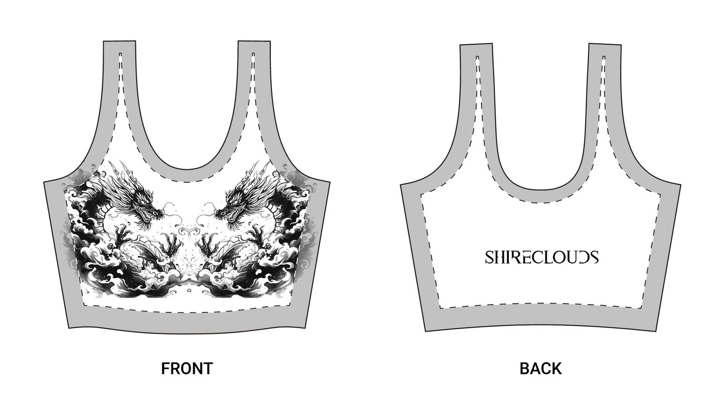 ShireClouds | Sports Bra — InkDragon GymWear