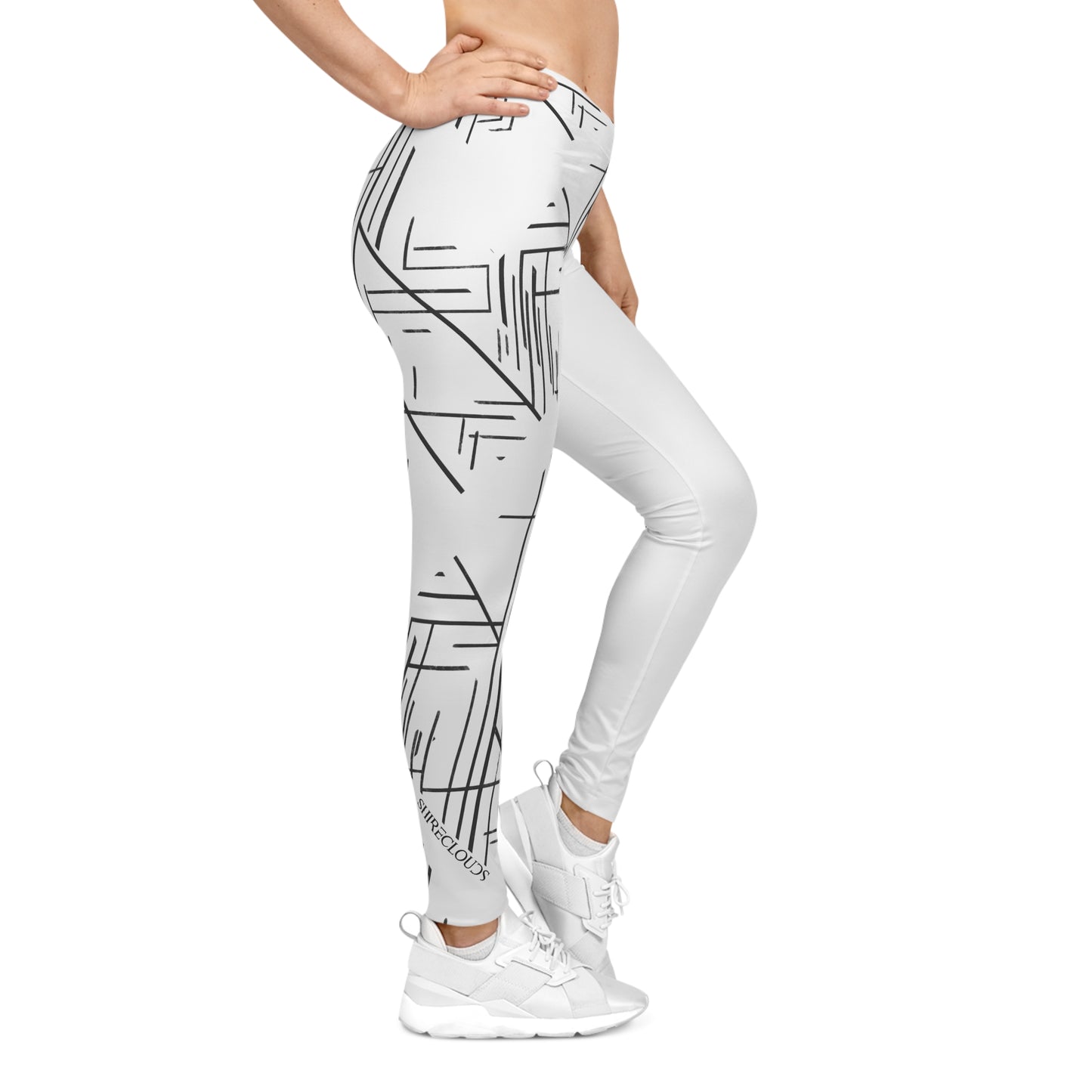 ShireClouds | GeoLines - Casual Gym Leggings