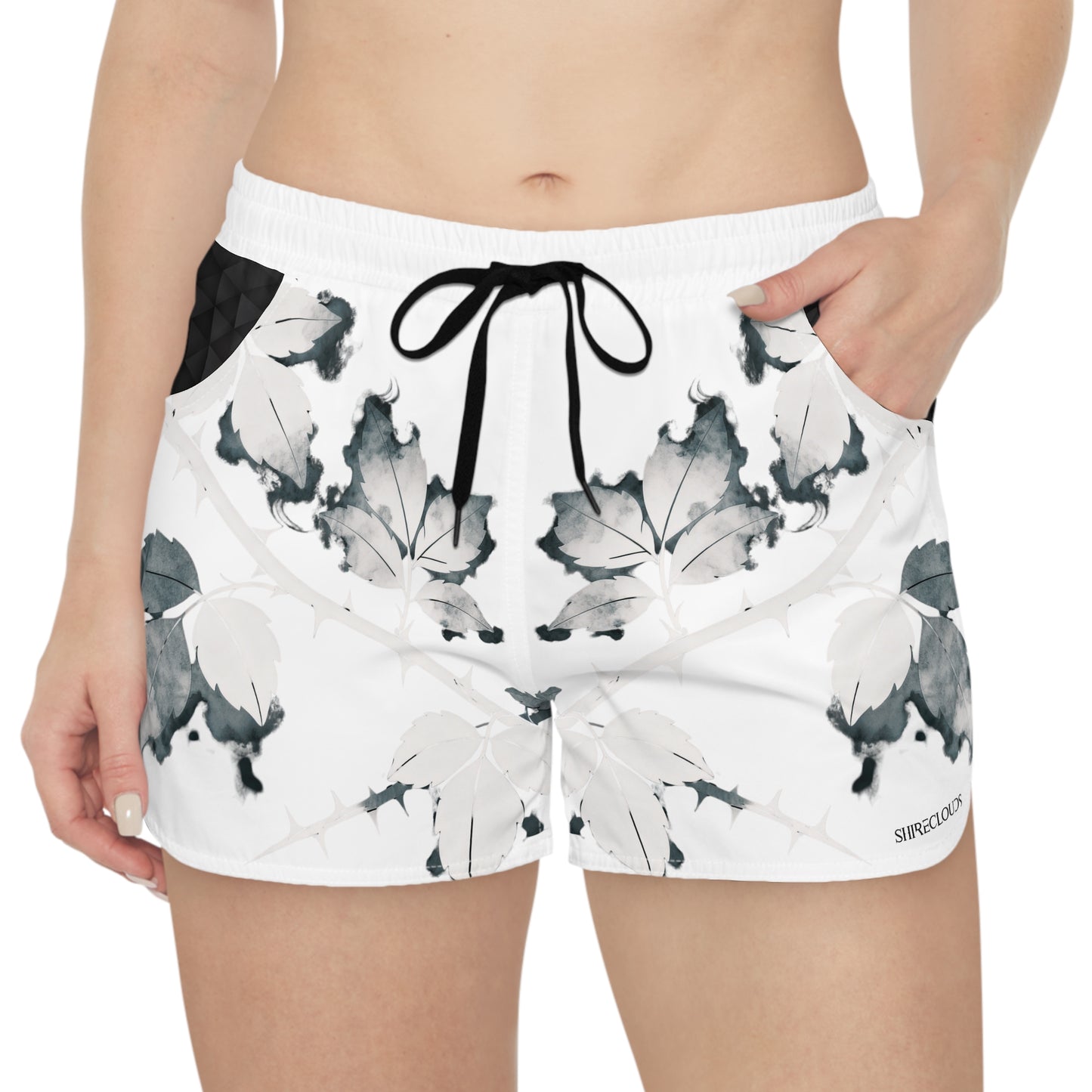 ShireClouds | PastelLeaf Pink - Casual Gym Shorts