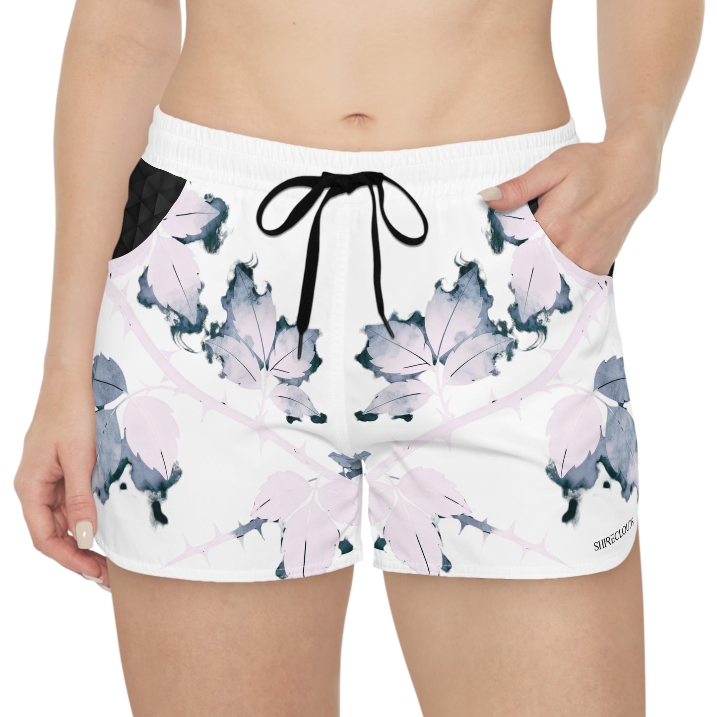 ShireClouds | PastelLeaf Pink - Casual Gym Shorts